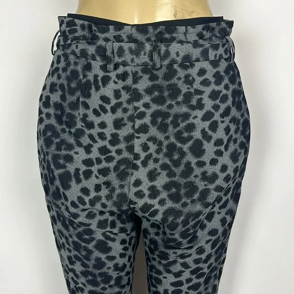 Vivienne Westwood 243208 Womens Tapered Pants Grey/Black Leopard Size 38
